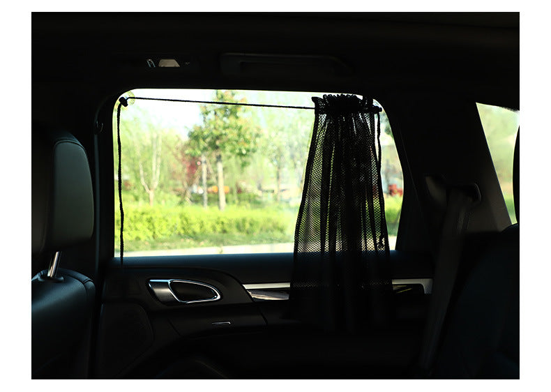 Car Sunshade Curtain Summer Window Curtain Summer Mesh Suction Cup Car Privacy Curtain Car Window Sun Protection Side Shield