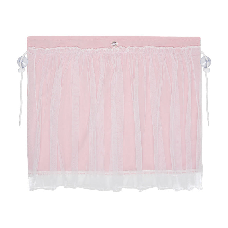 Lace Car Curtain Sunshade Baby Car Sun Protection Curtain Suction Cup Side Window Rear Sunshade Curtain