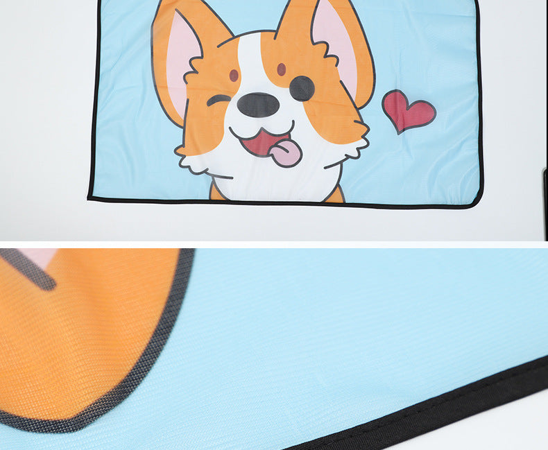 Car Cartoon Magnet Sunshade Creative Cute Car Interior Window Shade Sun Protection Heat Insulation Magnetic Retractable Side Window