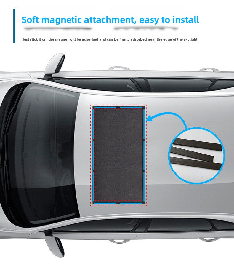 Car Sunroof Shade Curtain Mesh Window Car Mosquito Net Interior Heat Insulation Cloth Mosquito Cover Car Roof Sunshade