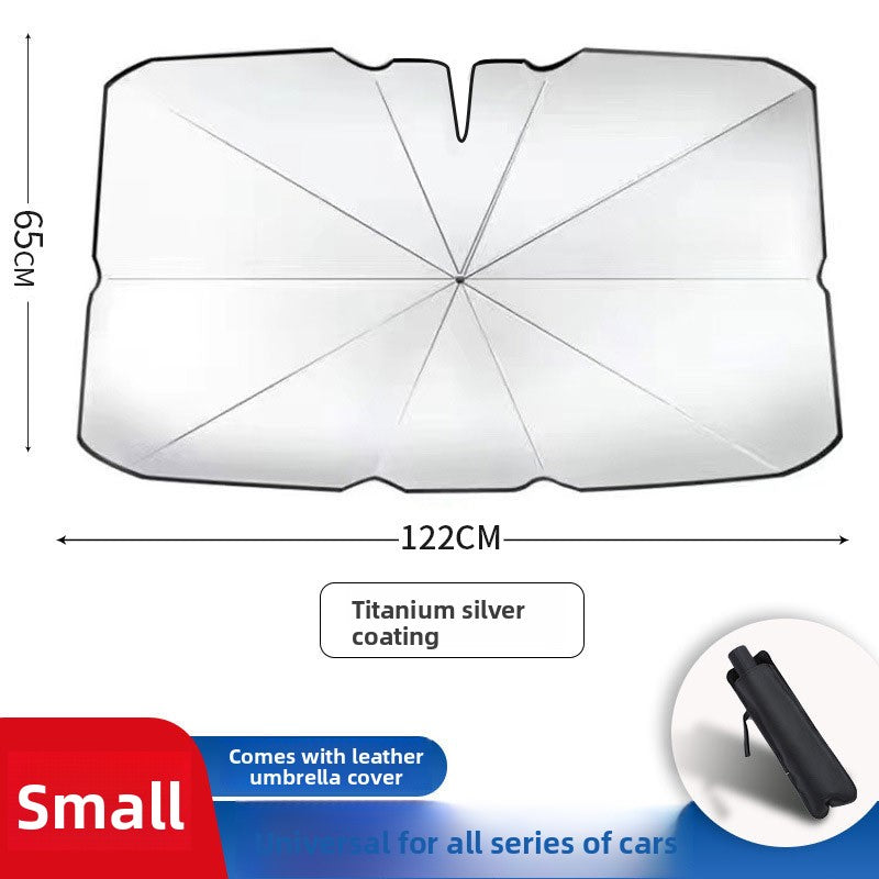 Car Sunshade Umbrella Car Window Sunshade Curtain Side Window Sun Protection Heat Insulation Sunshade Front Windshield Cover Car-mounted Light Blocking