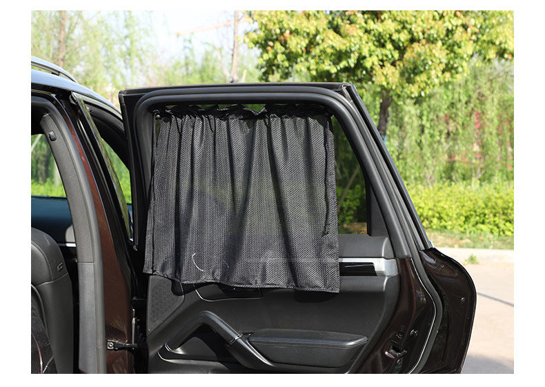 Car Sunshade Curtain Summer Window Curtain Summer Mesh Suction Cup Car Privacy Curtain Car Window Sun Protection Side Shield