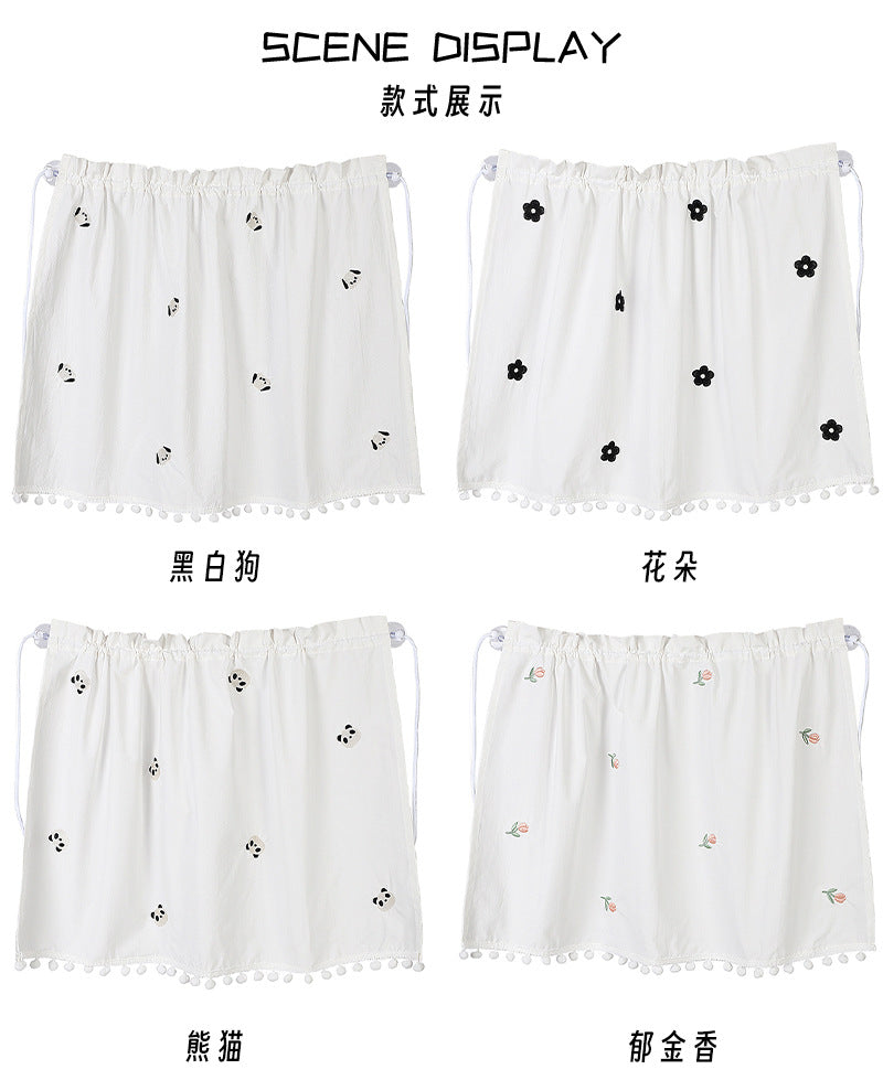 Summer Universal Car Window Curtain Sunshade Heat Insulation Car-mounted Sunshade Cute Cartoon Cotton Car Sunshade Side Curtain