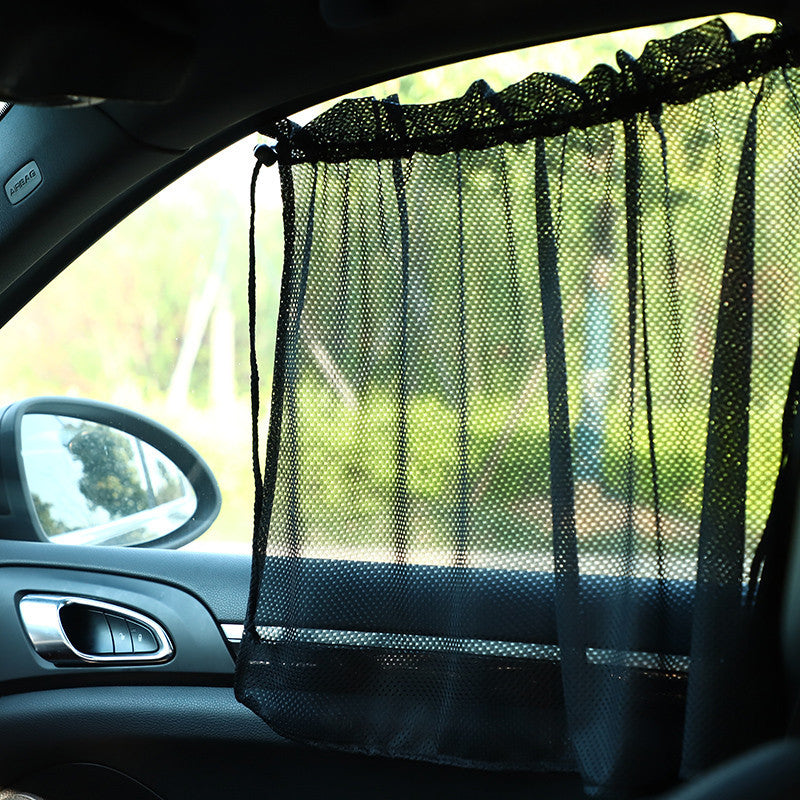 Car Sunshade Curtain Summer Window Curtain Summer Mesh Suction Cup Car Privacy Curtain Car Window Sun Protection Side Shield
