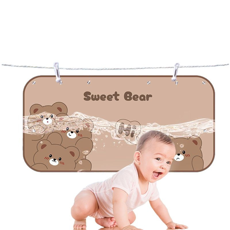 Car Sunshade Curtain Rear Windshield Sun Protection Heat Insulation Sunshade Car Rear Window Curtain Car-mounted Light-blocking Curtain Panel