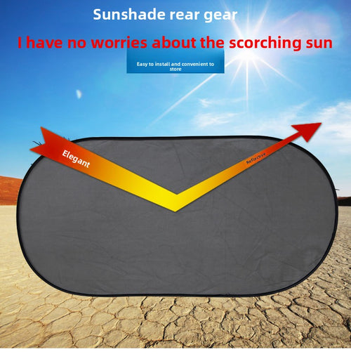 Car Rear Windshield Sunshade Curtain Car Window Light Blocking Sun Protection Heat Insulation Small Car Side Window Magnetic Mesh Rear Window Blocker