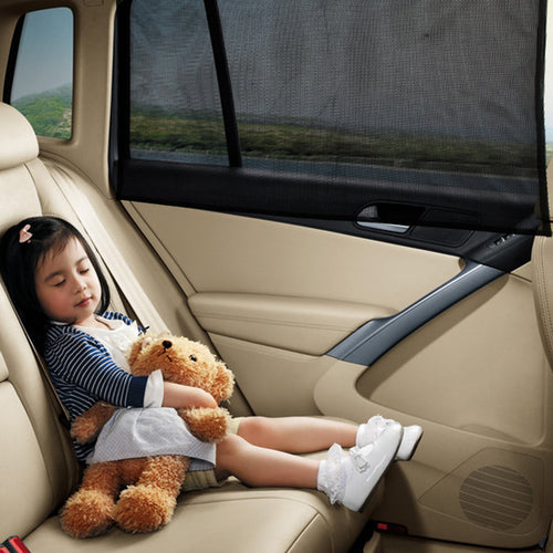 Car Mesh Magnetic Sunshade Magnetic Retractable Car Sunshade Curtain