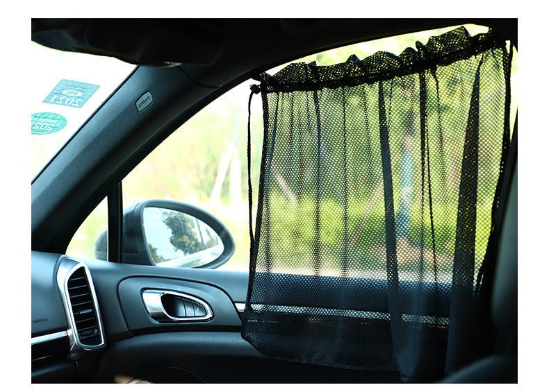 Car Sunshade Curtain Summer Window Curtain Summer Mesh Suction Cup Car Privacy Curtain Car Window Sun Protection Side Shield