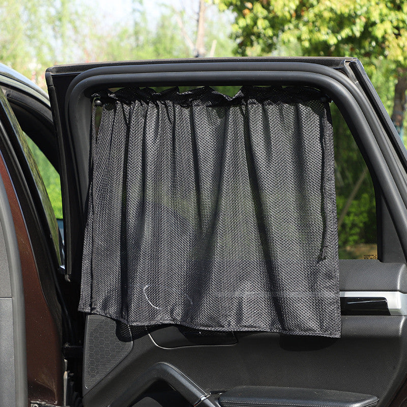 Car Sunshade Curtain Summer Window Curtain Summer Mesh Suction Cup Car Privacy Curtain Car Window Sun Protection Side Shield