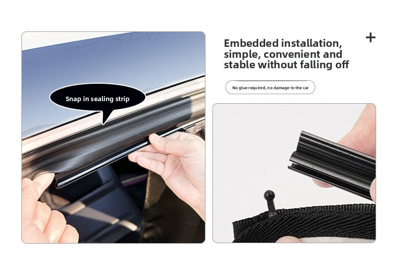 Lace Car Curtain Sunshade Baby Car Sun Protection Curtain Suction Cup Side Window Rear Sunshade Curtain