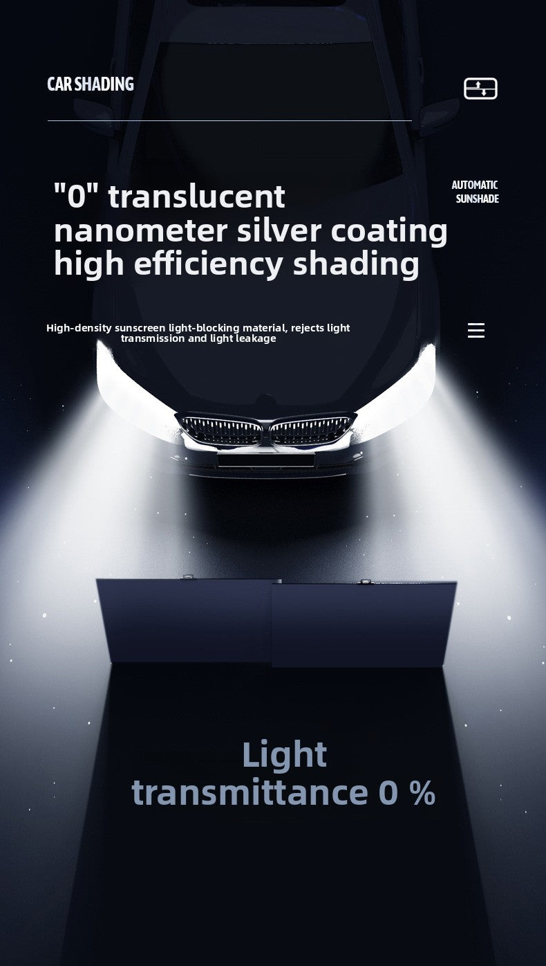 Car Sunshade Curtain Car-mounted Sun Protection Heat Insulation Sunshade Curtain Sunshade Board Retractable Front Sunshade Universal Type