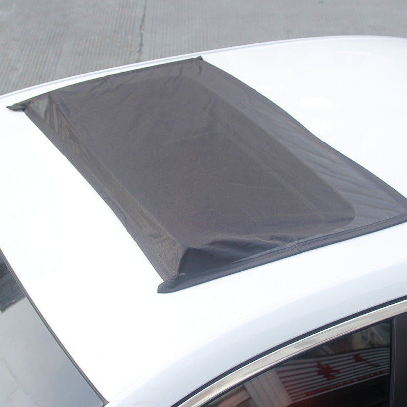 Car Sunroof Shade Curtain Mesh Window Car Mosquito Net Interior Heat Insulation Cloth Mosquito Cover Car Roof Sunshade