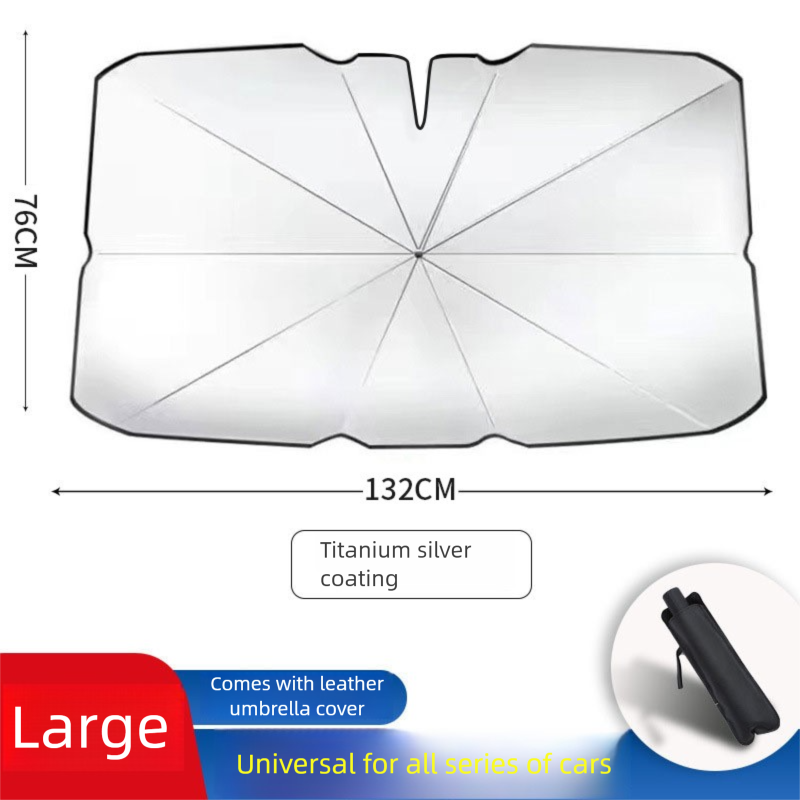 Car Sunshade Umbrella Car Window Sunshade Curtain Side Window Sun Protection Heat Insulation Sunshade Front Windshield Cover Car-mounted Light Blocking
