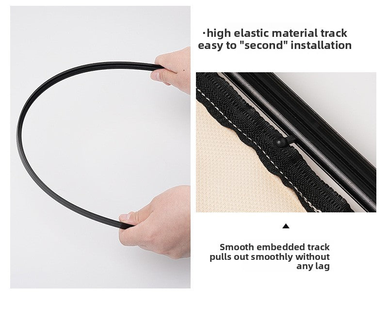 Lace Car Curtain Sunshade Baby Car Sun Protection Curtain Suction Cup Side Window Rear Sunshade Curtain