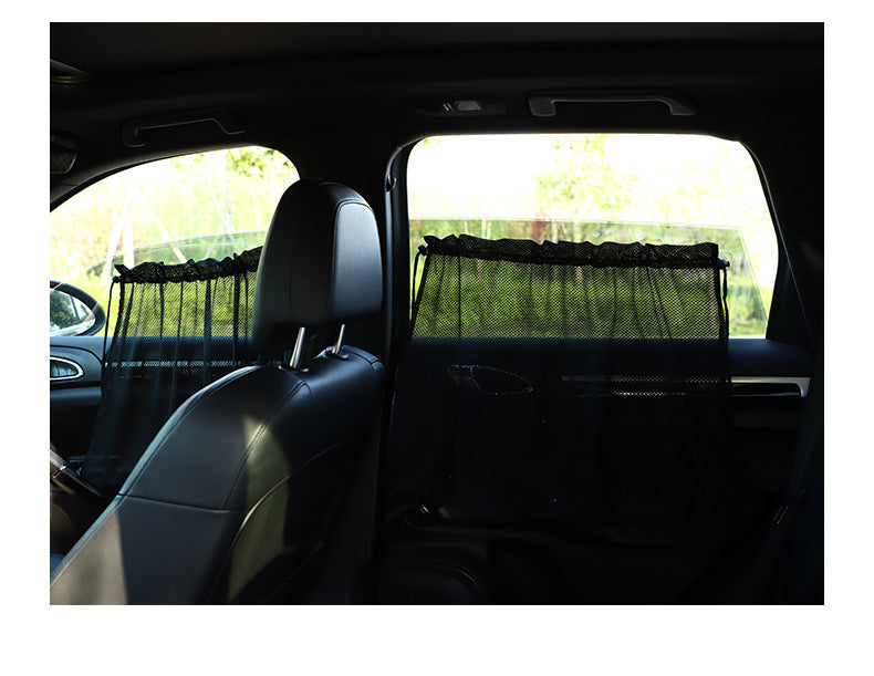 Car Sunshade Curtain Summer Window Curtain Summer Mesh Suction Cup Car Privacy Curtain Car Window Sun Protection Side Shield