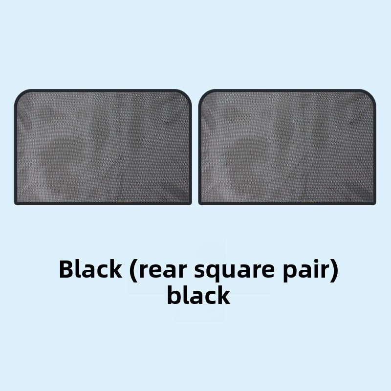 Car Mesh Magnetic Sunshade Magnetic Retractable Car Sunshade Curtain