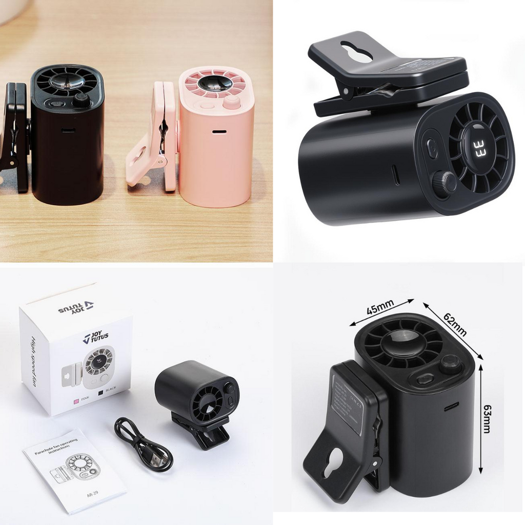 COOLCAR Car Clip On Fan with LED Display