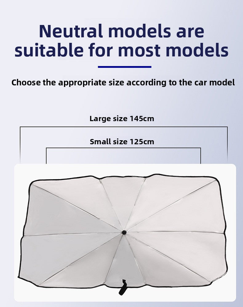 Car Sunshade Umbrella Car Window Sunshade Curtain Side Window Sun Protection Heat Insulation Sunshade Front Windshield Cover Car-mounted Light Blocking