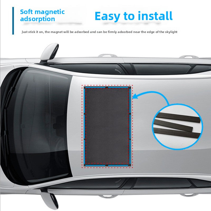Car Sunroof Shade Curtain Mesh Window Car Mosquito Net Interior Heat Insulation Cloth Mosquito Cover Car Roof Sunshade