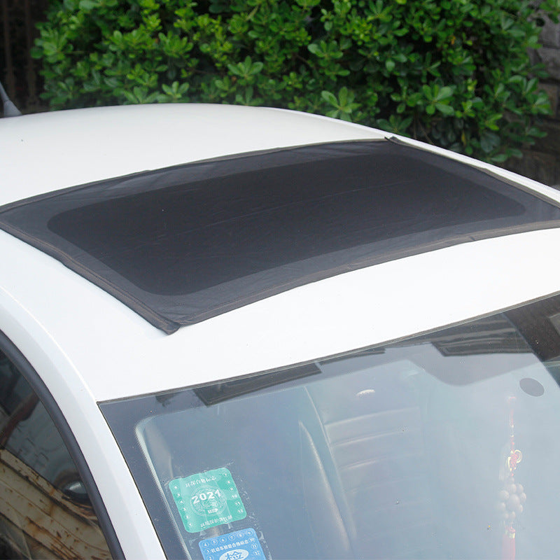 Car Sunroof Shade Curtain Mesh Window Car Mosquito Net Interior Heat Insulation Cloth Mosquito Cover Car Roof Sunshade