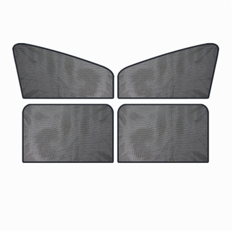 Car Mesh Magnetic Sunshade Magnetic Retractable Car Sunshade Curtain