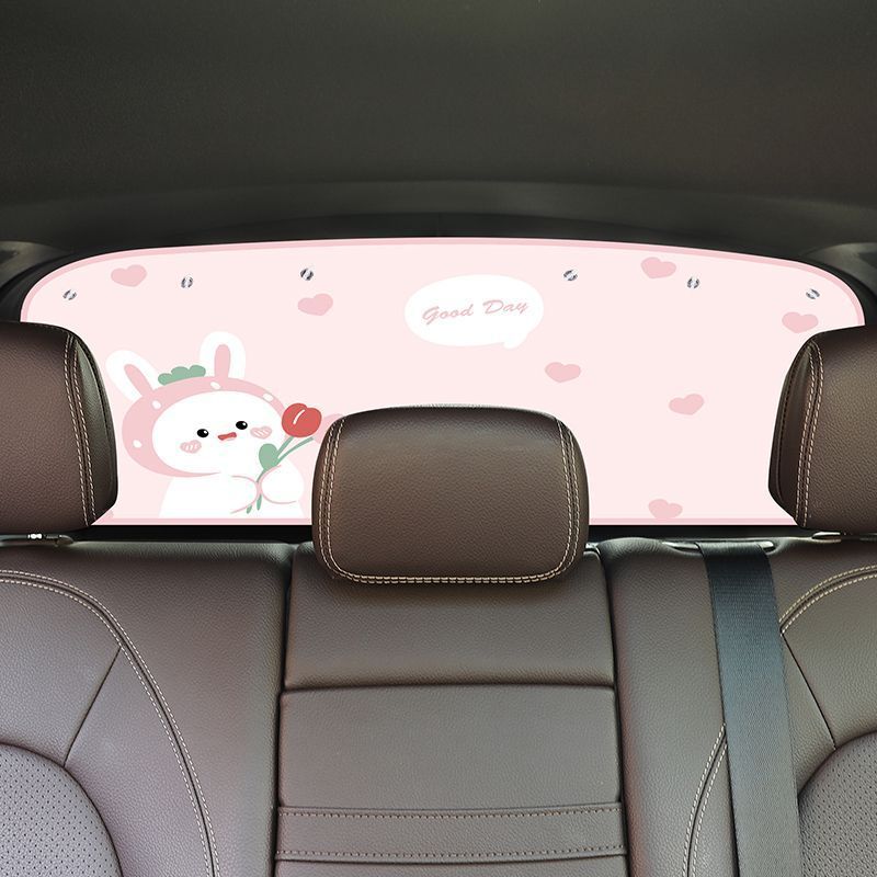 Car Sunshade Curtain Rear Windshield Sun Protection Heat Insulation Sunshade Car Rear Window Curtain Car-mounted Light-blocking Curtain Panel