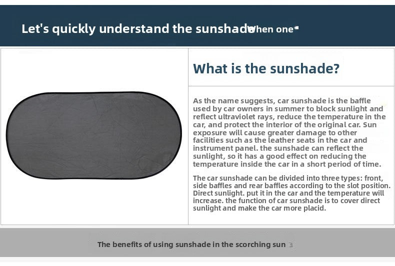 Car Rear Windshield Sunshade Curtain Car Window Light Blocking Sun Protection Heat Insulation Small Car Side Window Magnetic Mesh Rear Window Blocker