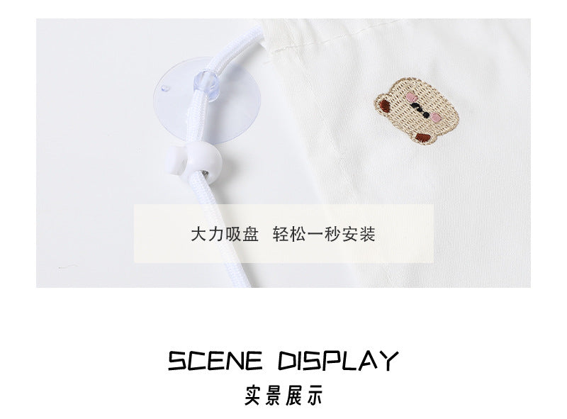 Summer Universal Car Window Curtain Sunshade Heat Insulation Car-mounted Sunshade Cute Cartoon Cotton Car Sunshade Side Curtain