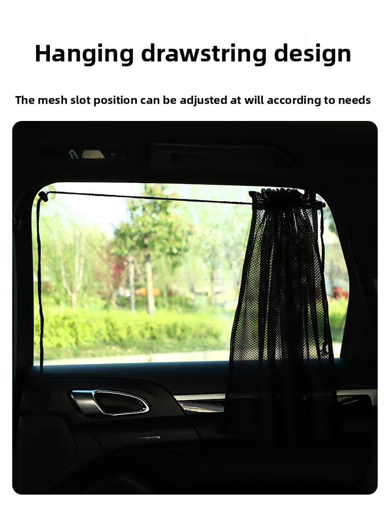Car Sunshade Curtain Summer Window Curtain Summer Mesh Suction Cup Car Privacy Curtain Car Window Sun Protection Side Shield