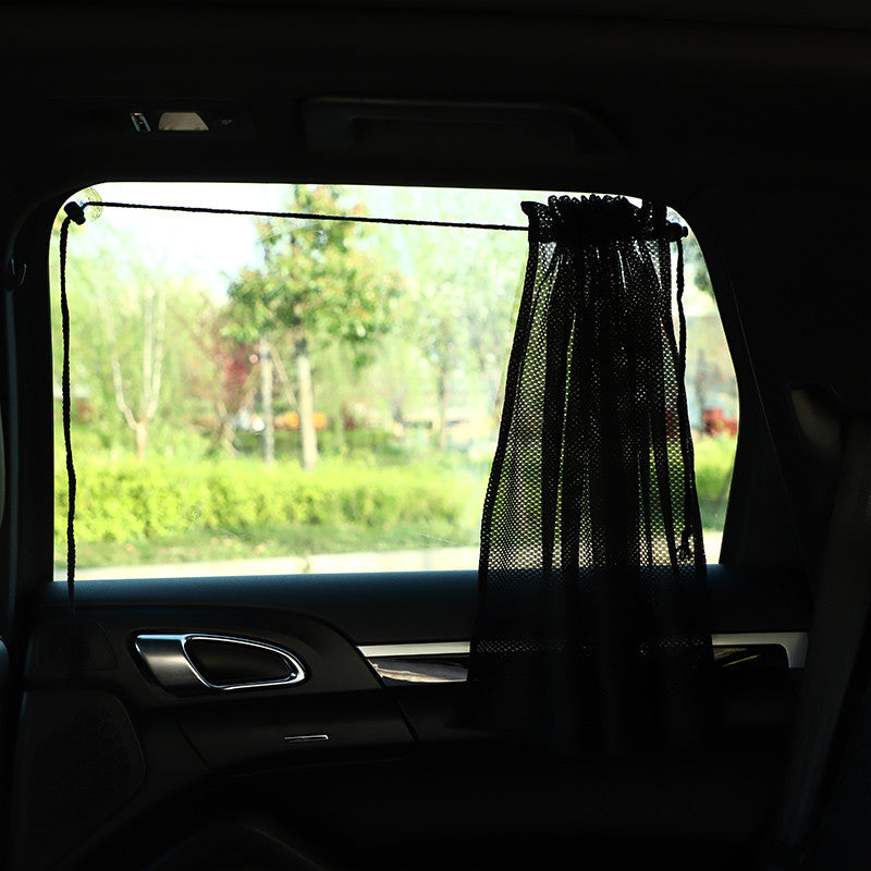 Car Sunshade Curtain Summer Window Curtain Summer Mesh Suction Cup Car Privacy Curtain Car Window Sun Protection Side Shield