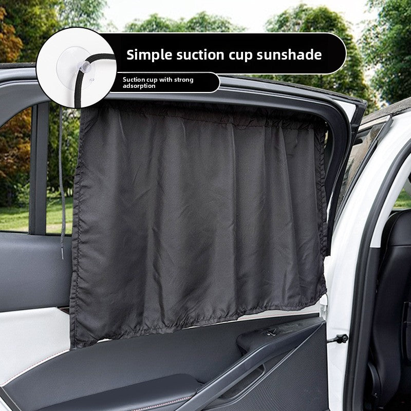 Car Sunshade Curtain Summer Window Curtain Summer Mesh Suction Cup Car Privacy Curtain Car Window Sun Protection Side Shield